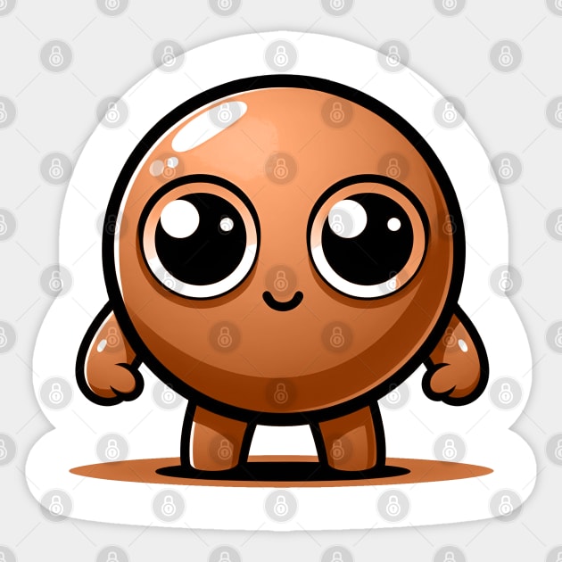 CUTE BROWN PEA (ERVILHA MARROM FOFA) Sticker by GMICHAELSF